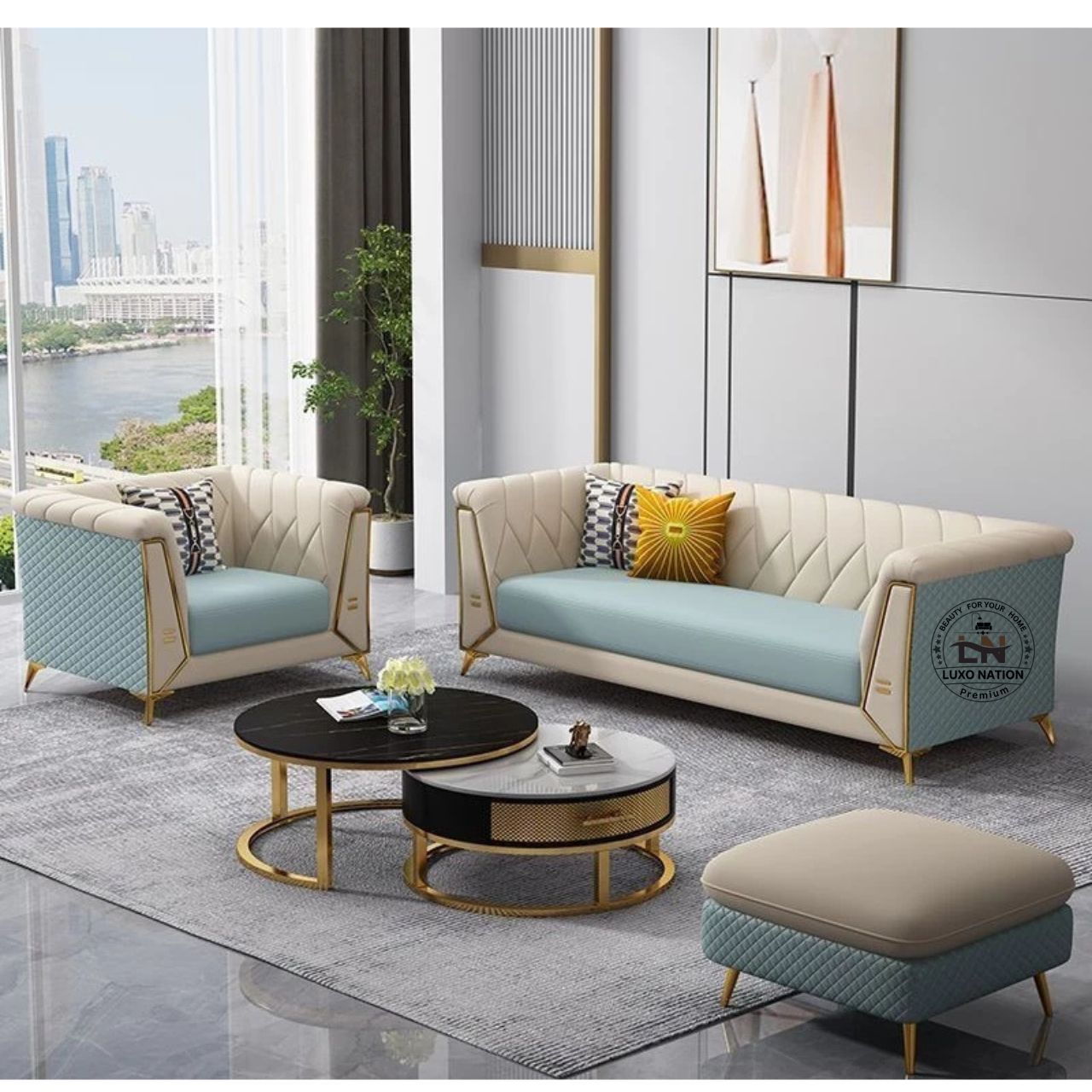 Luxo Nation Luxury Sofa Set for Living Room β Modern & Stylish sofa